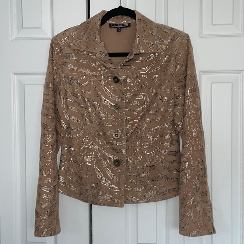 Unear Gold/Brown Corduroy Jacket